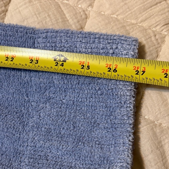 Vintage Stan Herman Blue Textured Long Sleeve 100% Cotton Robe Size Large - Picture 10 of 12